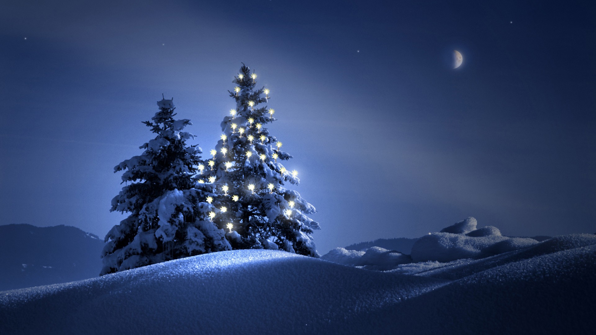 christmas-tree-on-snow-wallpaper-wide